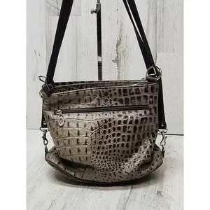 Due Fratelli | Bags | Vintage Due Fratelli Purse Brown Croc  display picture 3